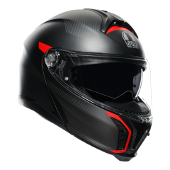 AGV TourModular Frequency - Matt Gunmetal/Red