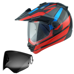 Arai Tour-X 5 Africa Twin Back/Red INC FREE Dark tint visor