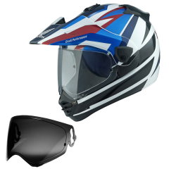 Arai Tour-X 5 Africa Twin White/Blue INC FREE Dark Tint visor