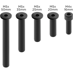 Quad Lock Replacement Motorcycle Pro Screw Set - Black