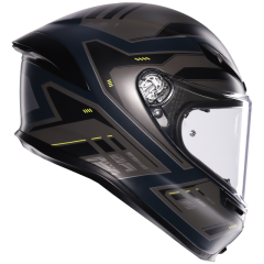 AGV K6-S Enhance Matt Grey/Yellow Fluo